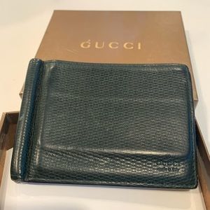 Men’s GUCCI Leather Wallet with Money Clip